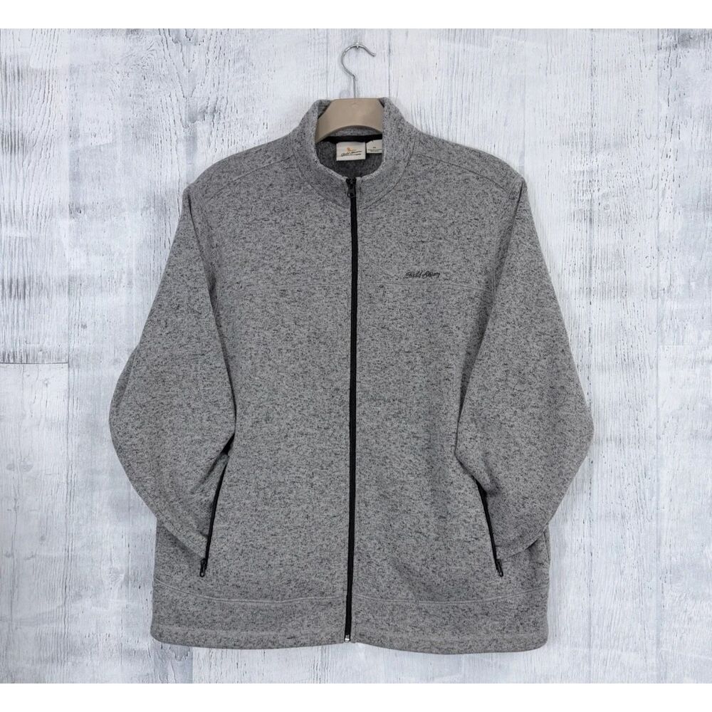 Field and Stream Full Zip Fleece Jacket Men's XL Gray Embroidered Logo Pockets